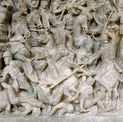 Romans in Battle Against the Barbarians