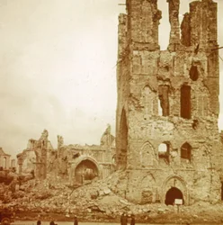 Ruined Cathedral, Ypres, Flanders, Belgium