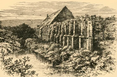 Ruins of Barn, Abbotsbury Abbey