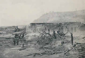 St. Pierre After The Eruption, 1916