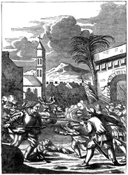 Sack of Puerto Principe, Hispaniola, by Captain Morgan, 1667