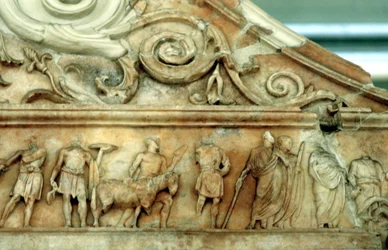 Sacrifice Scene from the Ara Pacis, Rome