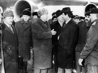 Saddam Hussein and Andrei Gromyko, Moscow, Russia