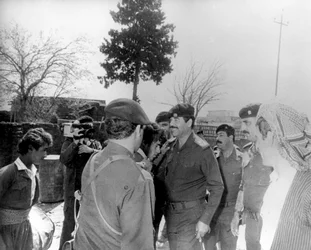 Saddam Hussein touring the nation, Iraq, 1987