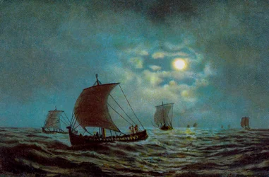 Sailing Boats at Night Time