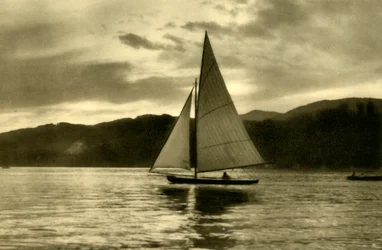 Sailing on the Wörthersee, Carinthia, Austria