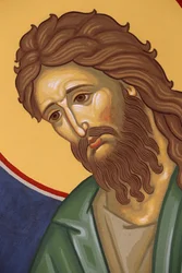 Saint-Antoine-le-Grand orthodox monastery: Icon of John the Baptist, Saint-Laurent-en-Royans, France