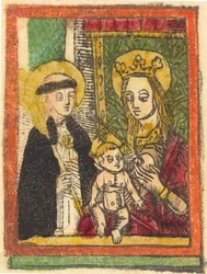 Saint Bernard with the Madonna and Child, 1480-1500