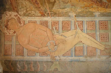 Saint Blaise chapel frescoes, Berze la Ville, France