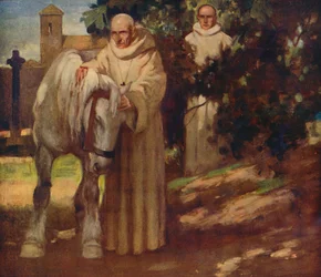 Saint Columba and the White Horse