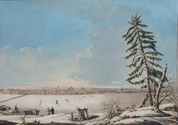 Saint Petersburg: View over the Neva River, Early 1800s