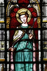 Sainte-Clotilde church. Saint Ursula