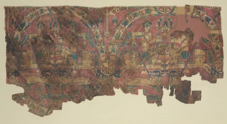 Samite Roundels with Hunters, 800s