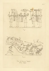 Saxon and Norman military costume from the Bayeux Tapestry