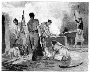 Scene from the Young Irelander Rebellion of 1848