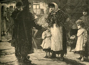 Scene in Ireland: Visit of the Tithe-Proctor