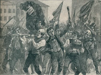 Scene in the Belfast Riots
