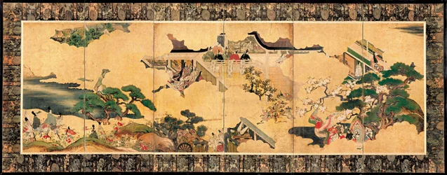 Scenes from The Tale of Genji, 17th century