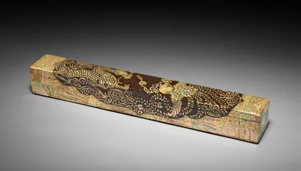 Scroll Box with Dragon and Phoenix Design