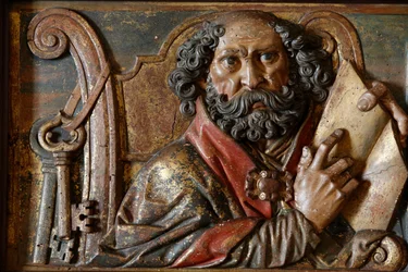 Sculpture in Mallorca Cathedral: Saint Peter, Palma, Spain