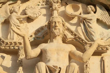 Christ Seated on a Throne, The Last Judgment, Tympanum of the Western Central Portal, St. Stephen