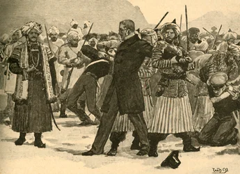 Seizure of Sir William Macnaghten by Akbar Khan, Afghanistan