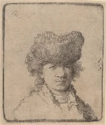 Self-Portrait in a Fur Cap, 1630