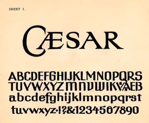 Sheet 1, from a Portfolio of Alphabets