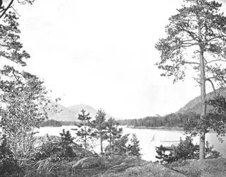 Shelving Rock Mountain, Lake George, New York State, USA