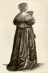 Dress of an English Gentlewoman, 1640