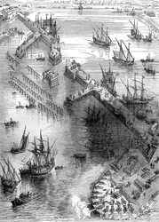 Siege of La Rochelle, France