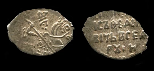 Silver Kopek of Tsar Boris Godunov, 1599