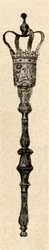 Silver mace used in the Virginia House of Burgesses, c1640-1770, 1937