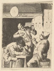 Singer Standing Between Two Smokers, 1610-85
