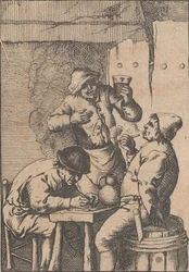 Singer Standing Between Two Smokers