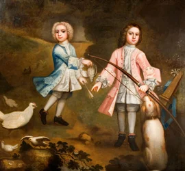 Sir Lister and Sir Charles Holte as Boys, 1750
