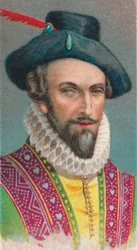 Sir Walter Raleigh, English writer, poet, courtier, adventurer and explorer