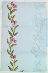 Sketch and Design for Woven or Embroidered Borders