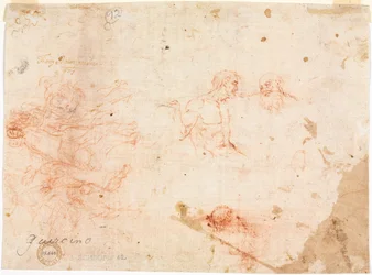 Sketch of Two Men and Other Various Figures
