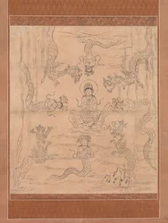 Sketch of an Inviting Rain Mandala, 12th century