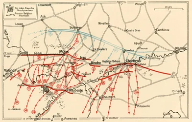 Sketch of the Chief Operations Near Mons and Charleroi