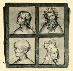 Sketches of heads