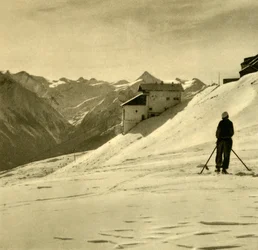 Skiing on the Schmittenhöhe, Austria, c1935