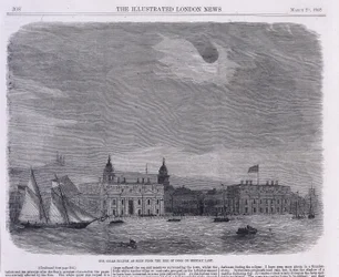 Solar Eclipse Seen Over the Royal Observatory, Greenwich, 1858