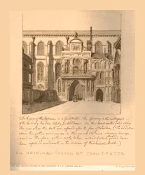 South View of the Entrance into the Guildhall, 1886