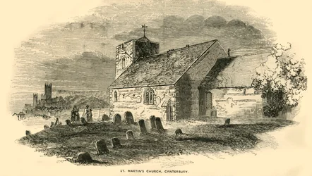 St Martins Church, Canterbury, Kent, 1850