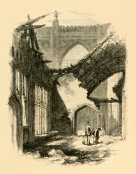 St. Stephens Chapel - Interior after the Fire, 1881