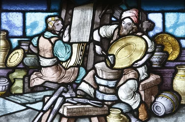 Stained Glass: Jerusalem Temple Building, Budapest