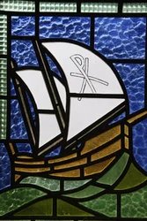 Stained Glass in Beit Jala Catholic Seminary Church, Beit Jala