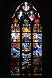 Stained Glass Window, The Assumption of the Virgin, Bourges